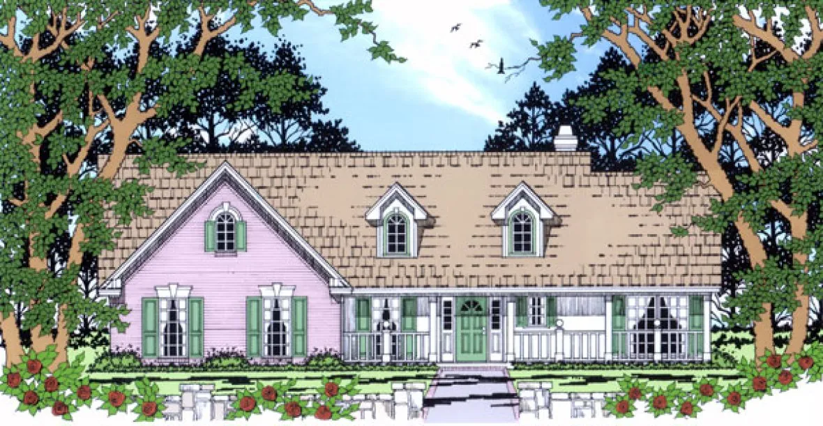 Full Rendering for House Plan #443281