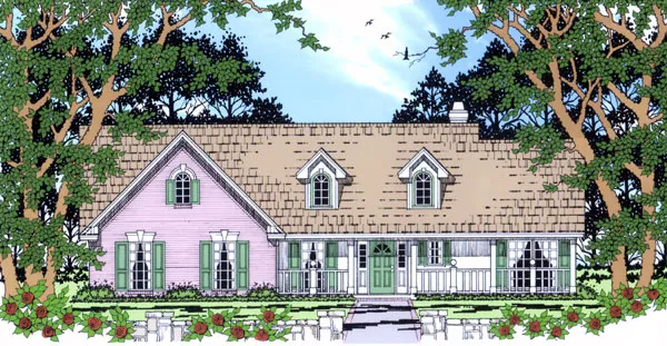 Full Rendering for House Plan #443281