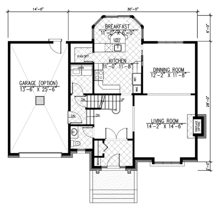 Main Floor Plan for House Plan #428071