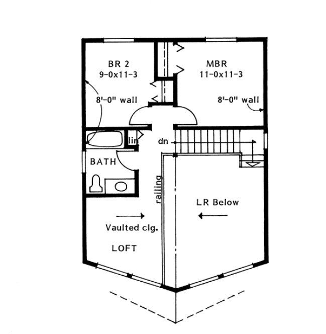 Attic Plan for House Plan #224212