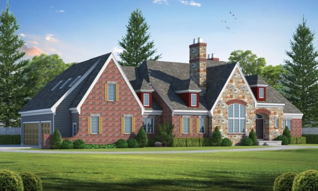 Full Rendering for House Plan #157373