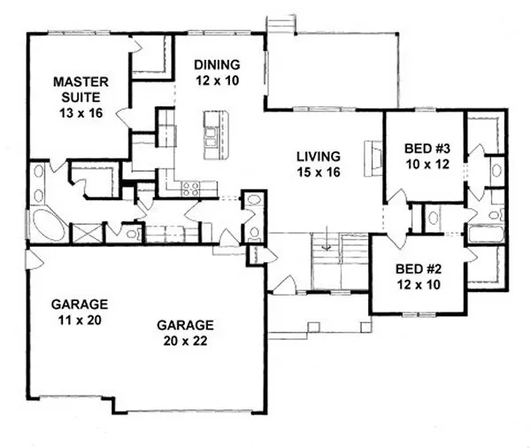 Main Floor Plan for House Plan #350561