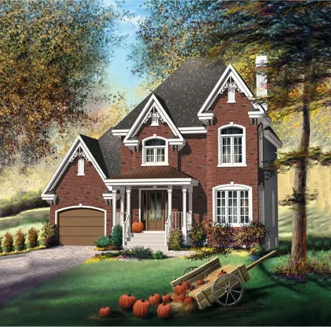 Full Rendering for House Plan #178141