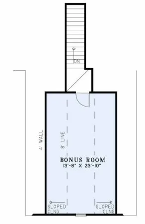 Attic Plan for House Plan #317412