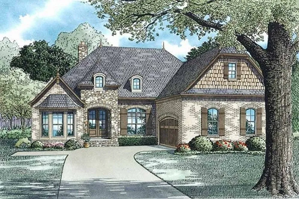 Full Rendering for House Plan #317412