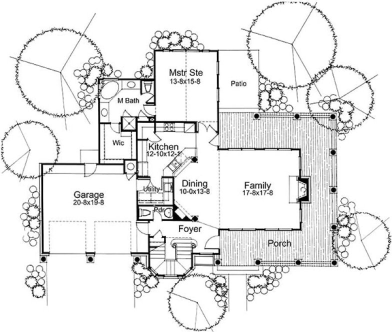 Main Floor Plan for House Plan #642881