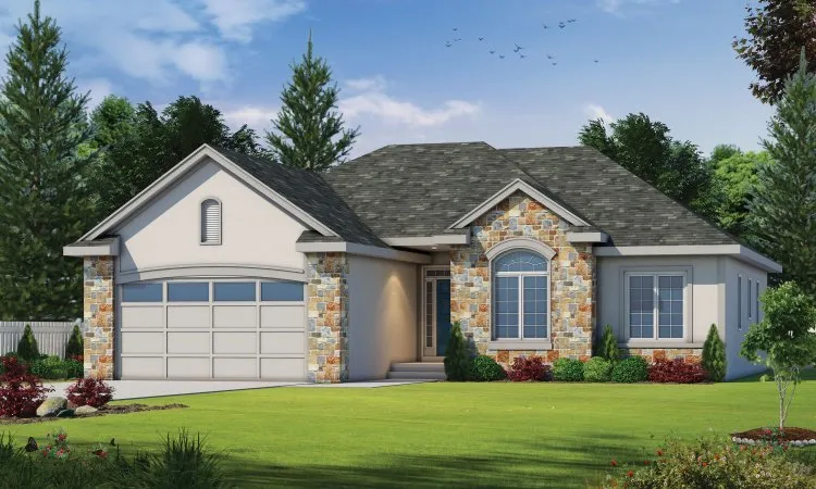 Full Rendering for House Plan #156151