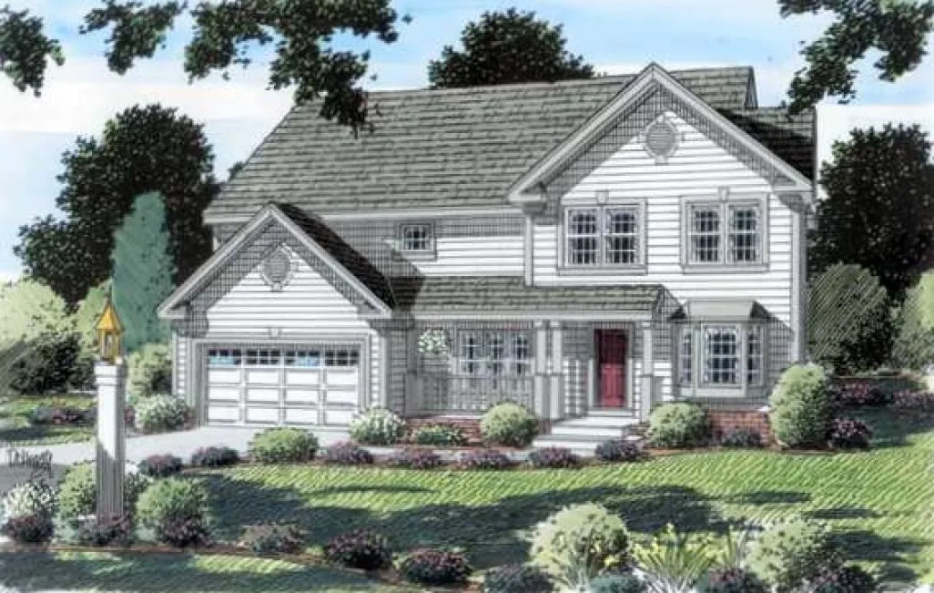 Full Rendering for House Plan #182322