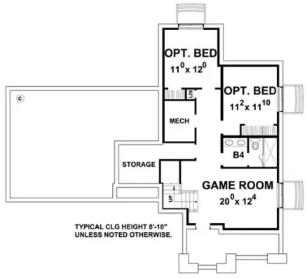Basement Plan for House Plan #153791