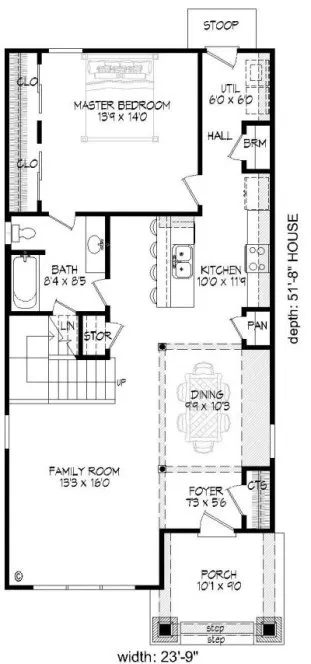 Main Floor Plan for House Plan #694571