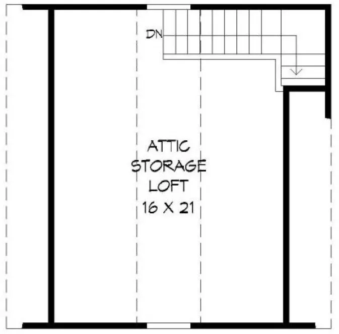 Second Floor Plan for House Plan #693530