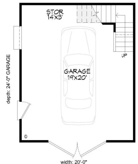 Main Floor Plan for House Plan #690840