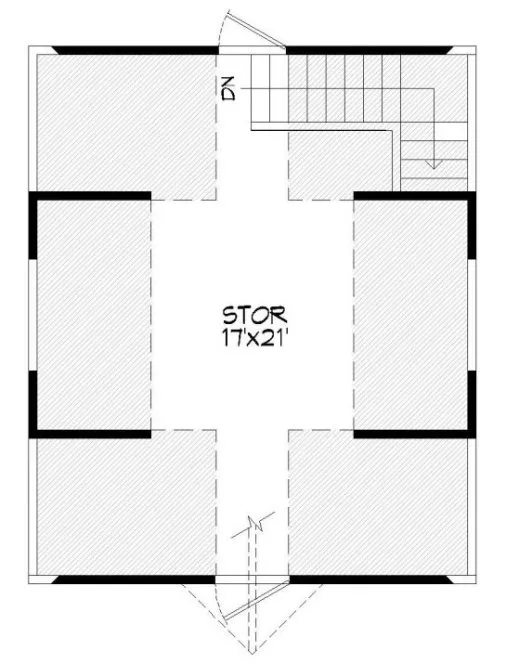 Second Floor Plan for House Plan #690840