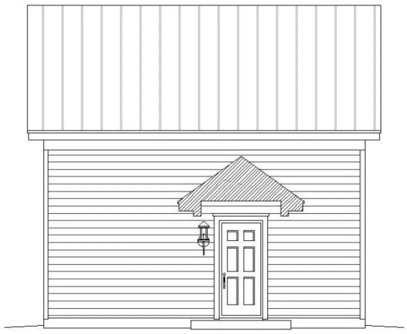 Right Elevation for House Plan #694840