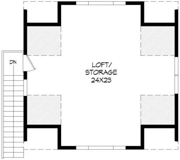 Second Floor Plan for House Plan #694250