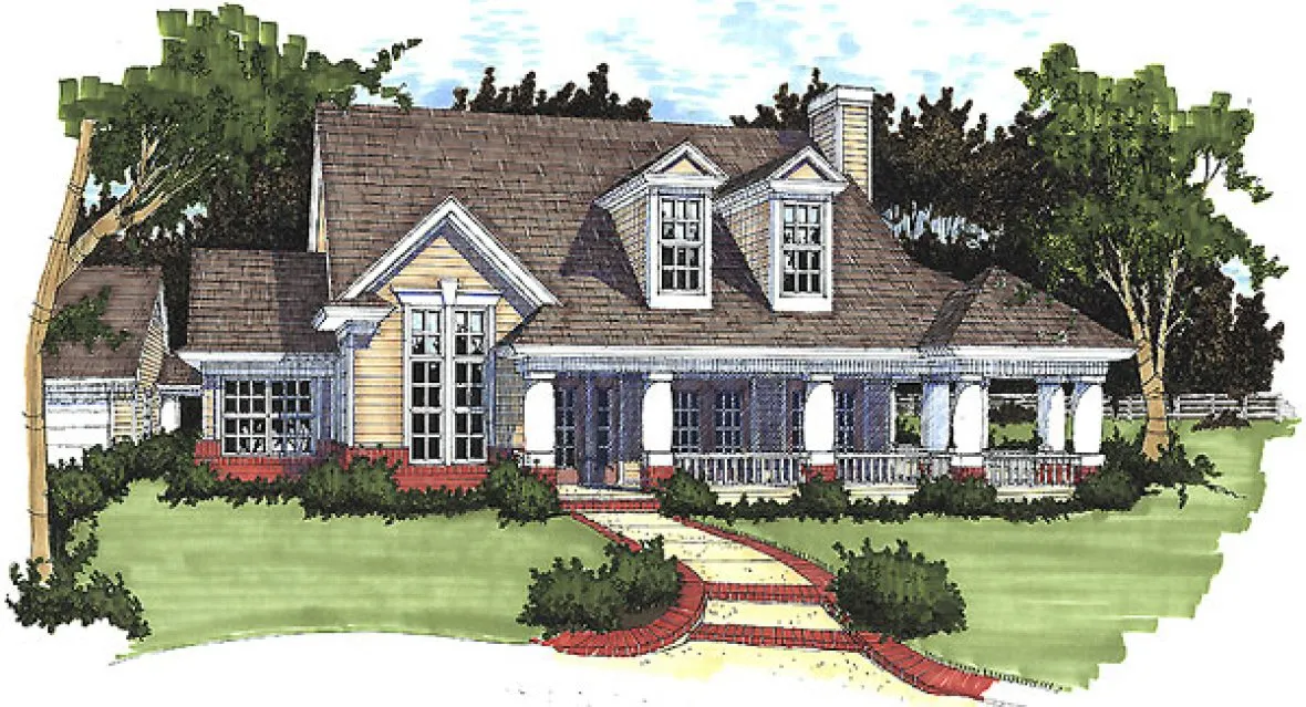 Full Rendering for House Plan #643881