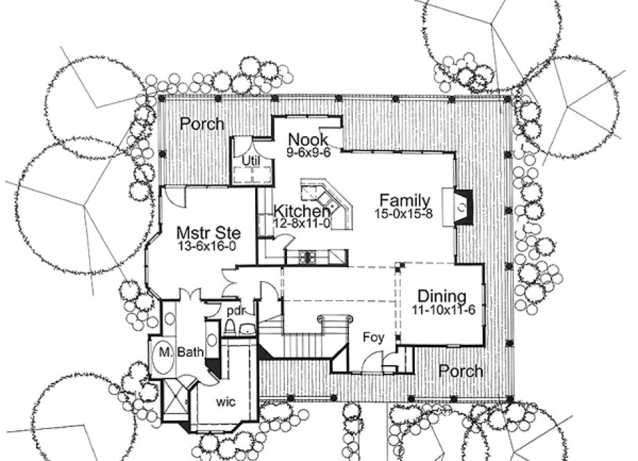 Main Floor Plan for House Plan #645591