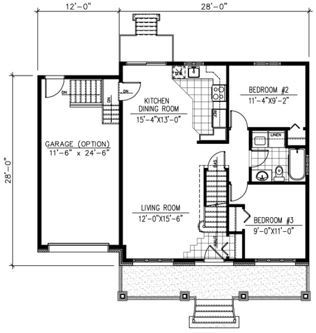 Main Floor Plan for House Plan #420621