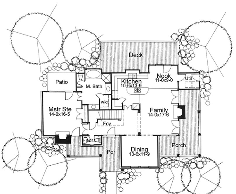 Main Floor Plan for House Plan #642791