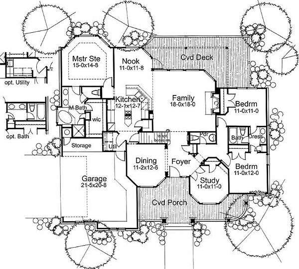 Main Floor Plan for House Plan #641991