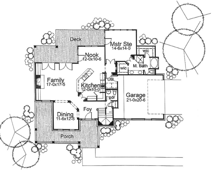 Main Floor Plan for House Plan #644991