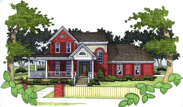 Full Rendering for House Plan #644991