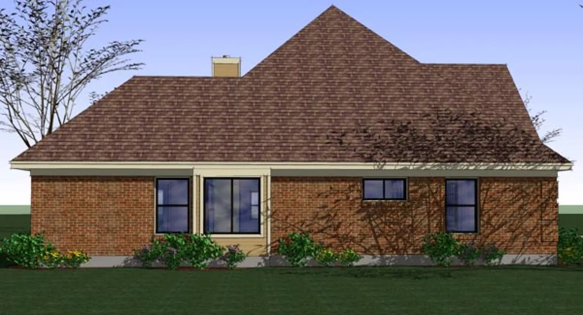 Left Elevation for House Plan #647991