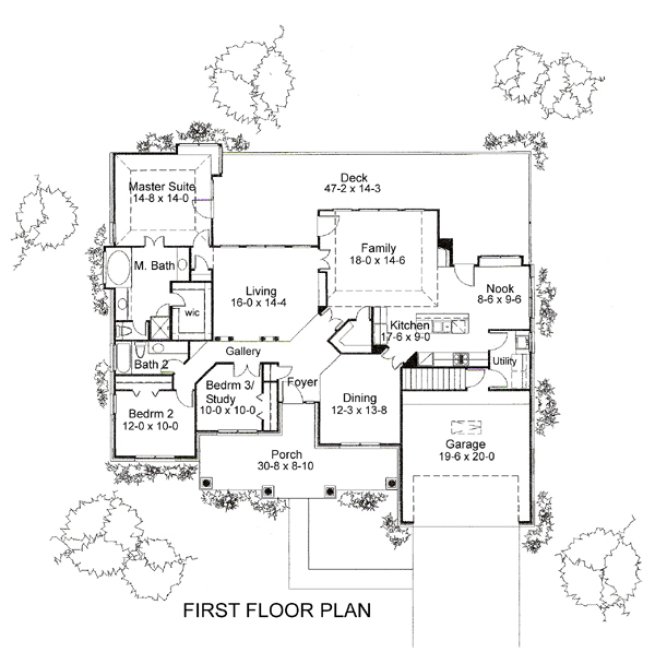 Main Floor Plan for House Plan #647991