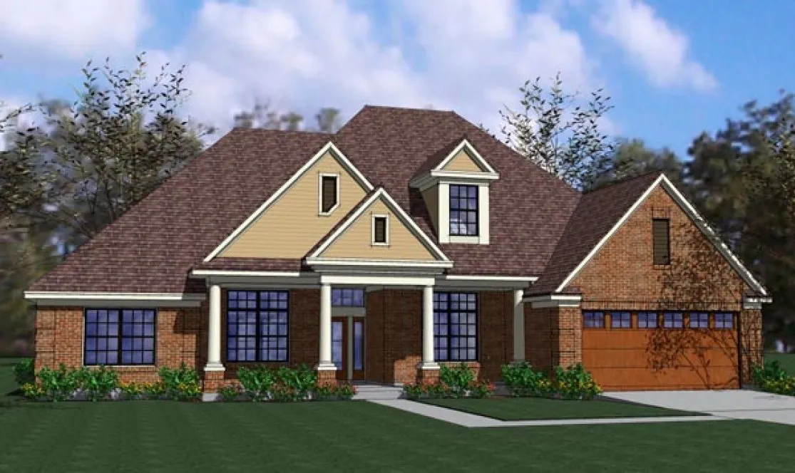 Full Rendering for House Plan #647991