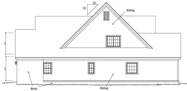Right Elevation for House Plan #649991