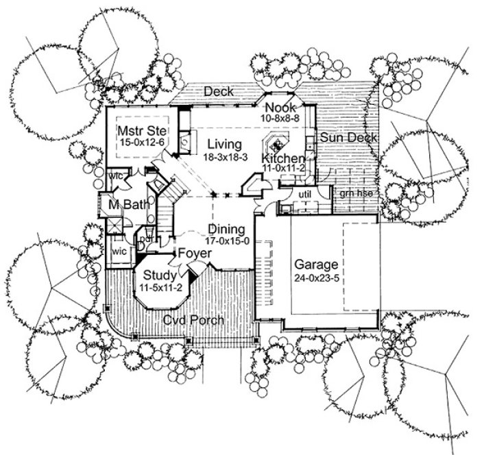 Main Floor Plan for House Plan #649991