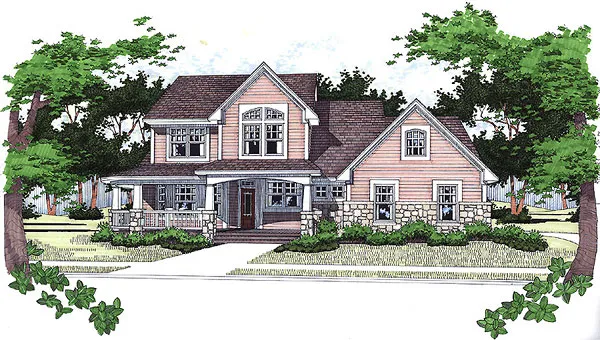 Full Rendering for House Plan #649991