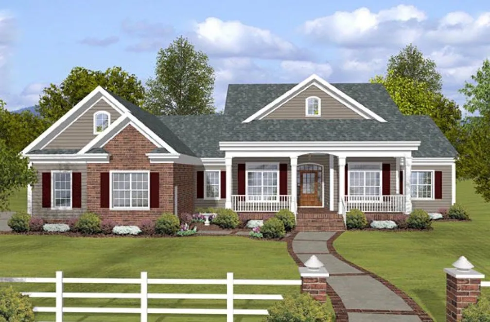 Full Rendering for House Plan #270412