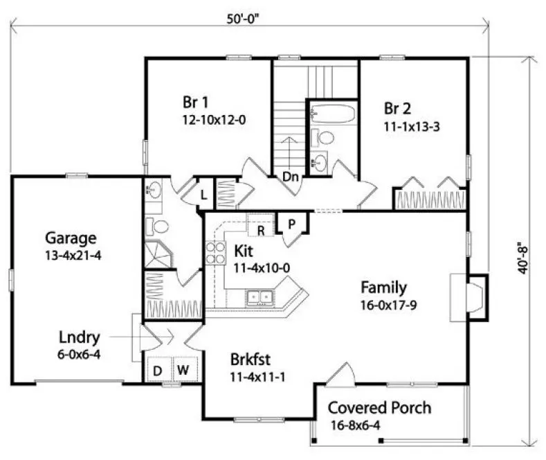 Main Floor Plan for House Plan #415092