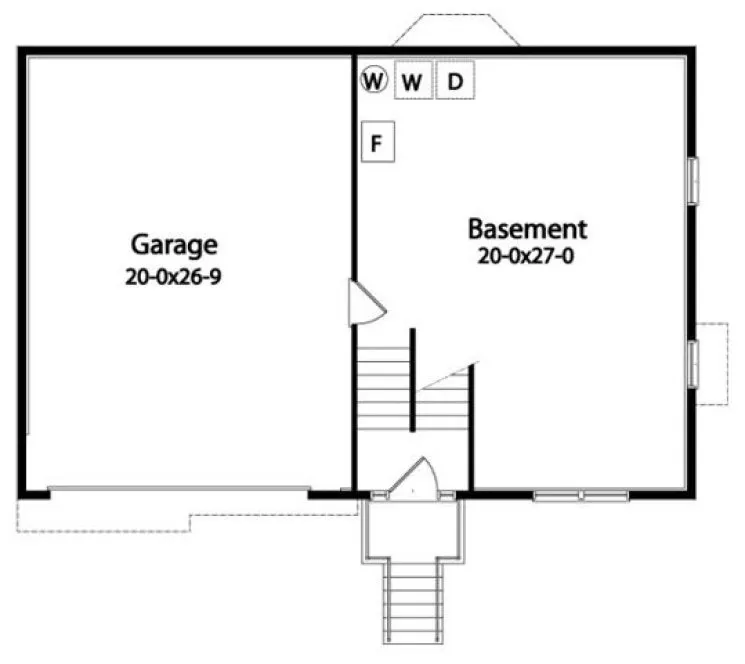 Basement Plan for House Plan #414052