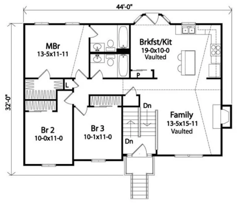 Main Floor Plan for House Plan #414052