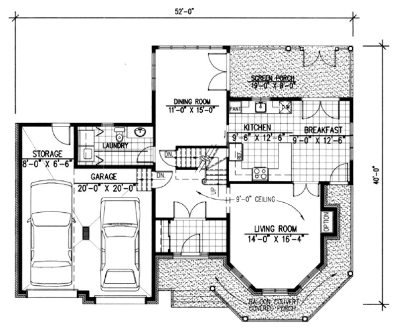 Main Floor Plan for House Plan #428181