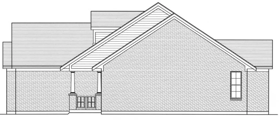Right Elevation for House Plan #538181