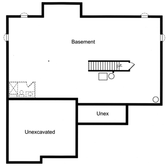 Basement Plan for House Plan #538181