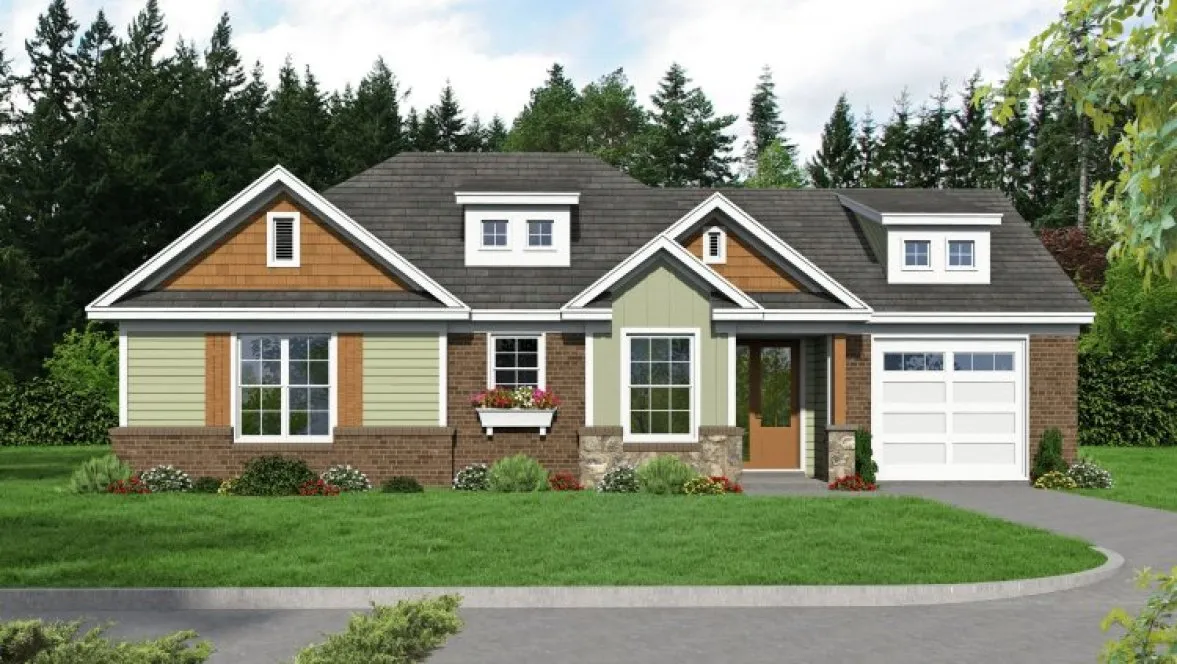 Full Rendering for House Plan #698221