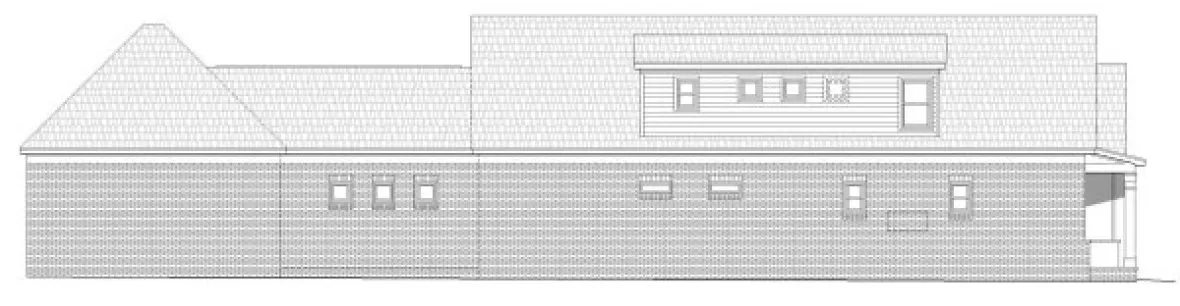Left Elevation for House Plan #691752
