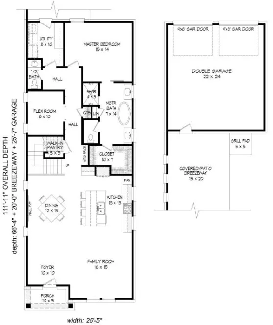 Main Floor Plan for House Plan #691752