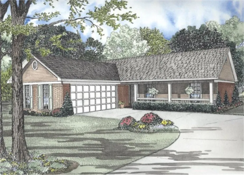 Full Rendering for House Plan #314221