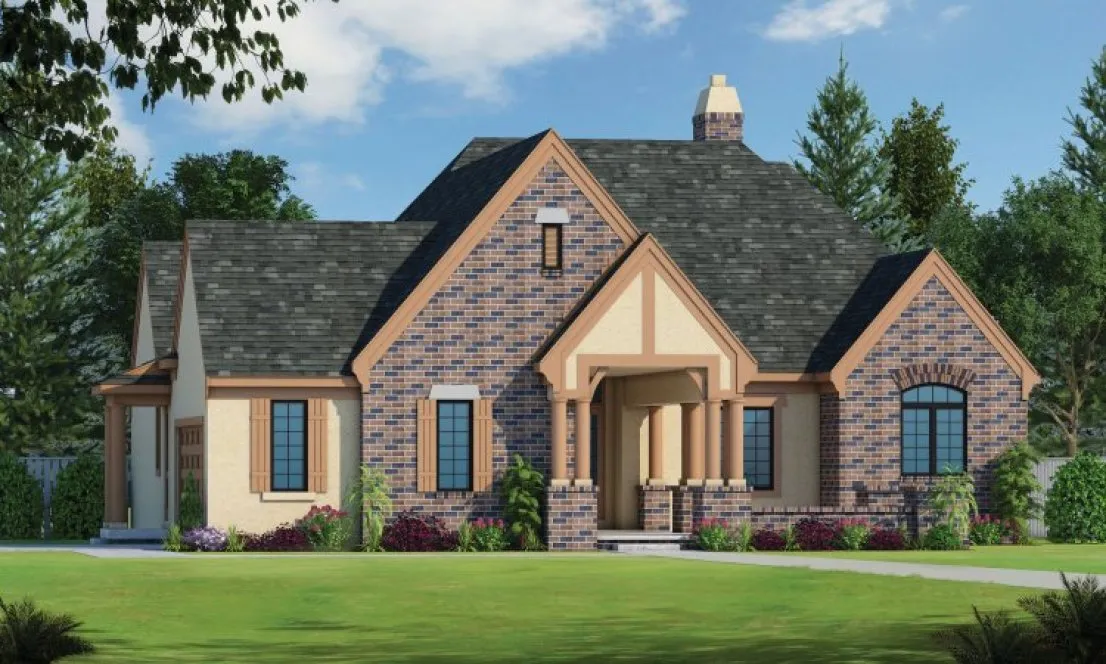 Full Rendering for House Plan #156622