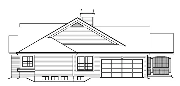 Right Elevation for House Plan #636461
