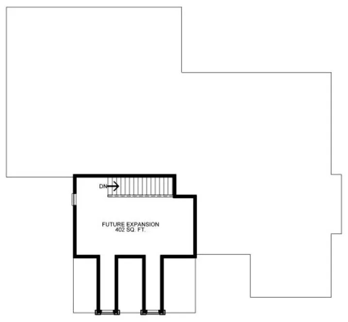 Second Floor Plan for House Plan #159532