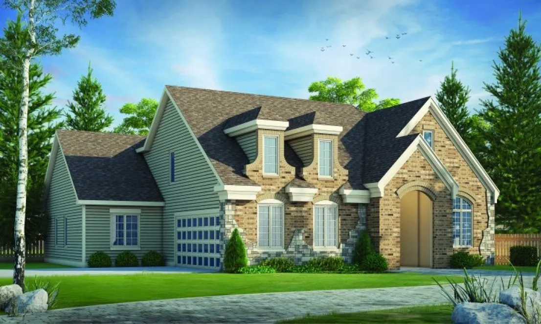 Full Rendering for House Plan #159532