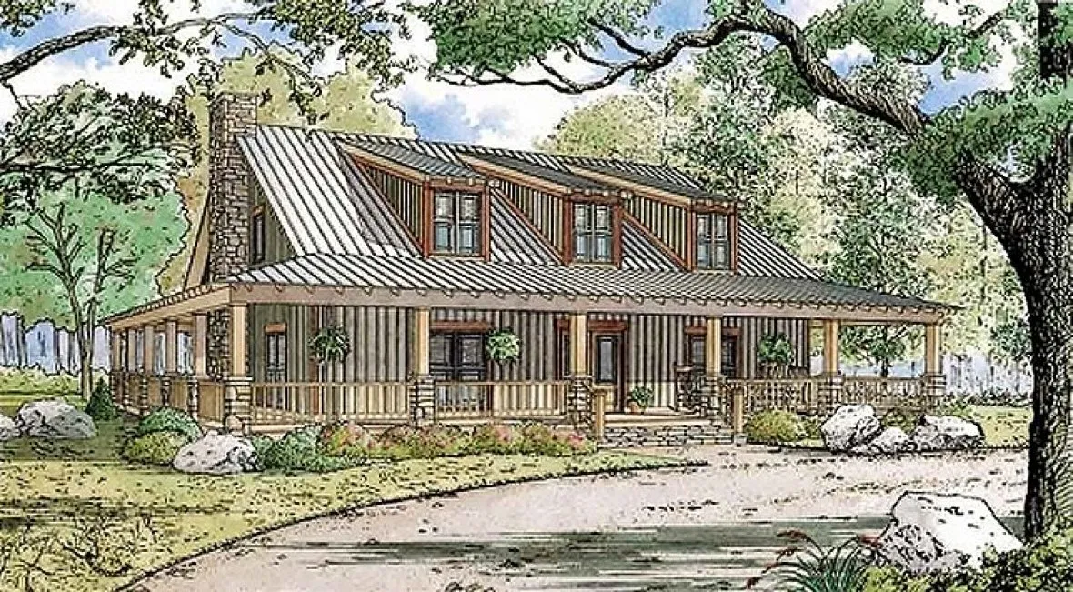 Full Rendering for House Plan #310833