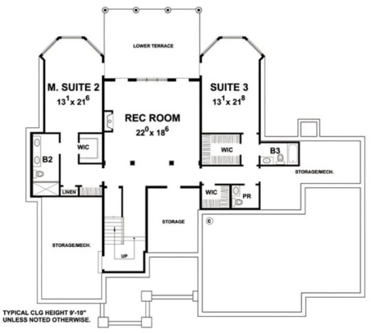 Basement Plan for House Plan #156972