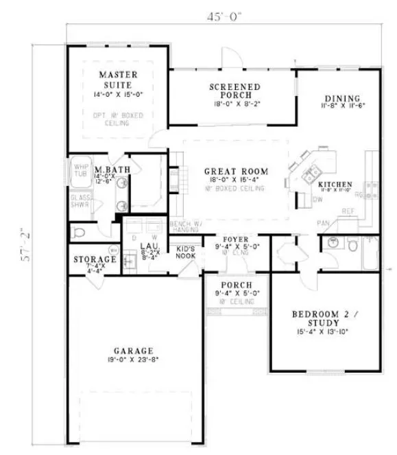 Main Floor Plan for House Plan #316241